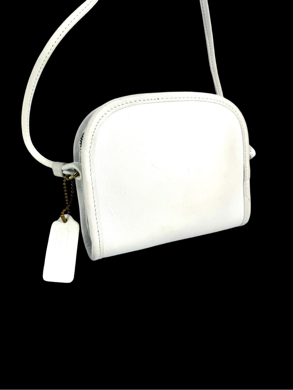 Coach White Leather Crossbody Bag